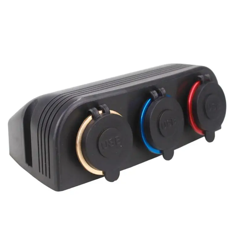 Presa per caricabatterie USB per auto Base per tenda voltmetro presa di corrente per accendisigari supporto per pannello di copertura per supporto per moto marina