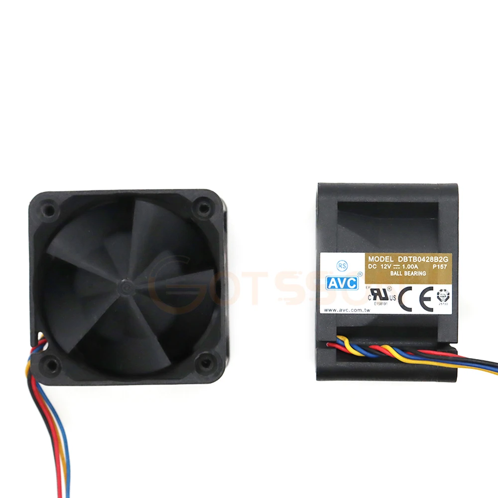 AVC 4028 12V 1A DBTB0428B2G 고속 서버 팬용 40mm 강력한 냉각 팬 40*40*28mm 듀얼 볼 베어링 4선 4Pin PWM