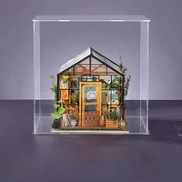 Сборный прозрачный акриловый чехол для коллекций, акриловые витрины для защиты фигурок, организирующие игрушки, модели, куклы — изображение 4