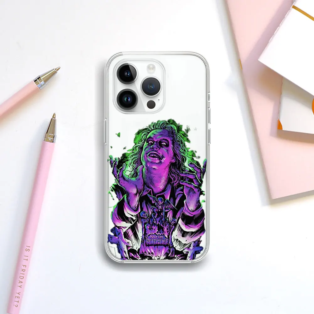 thumbnail image 1 of B-Beetlejuice MovieTransparent Phone Case For Samsung S21 S22 S23 S24 PLUS ULTRA A04 A14 A23 A31 A34 A35 5G Shell, 1 of 4