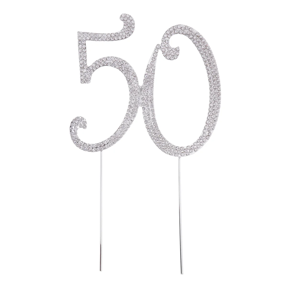 

Cake Topper Birthday 25Th Anniversary Number Rhinestone Decorations Girlsnumbers Party For