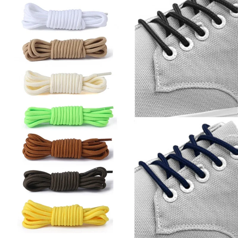 

1Pair 20 Colors New Shoelace Top Quality Polyester Solid Classic Round Shoelaces Casual Sports Boots Lace 70cm/90cm/120cm/150cm