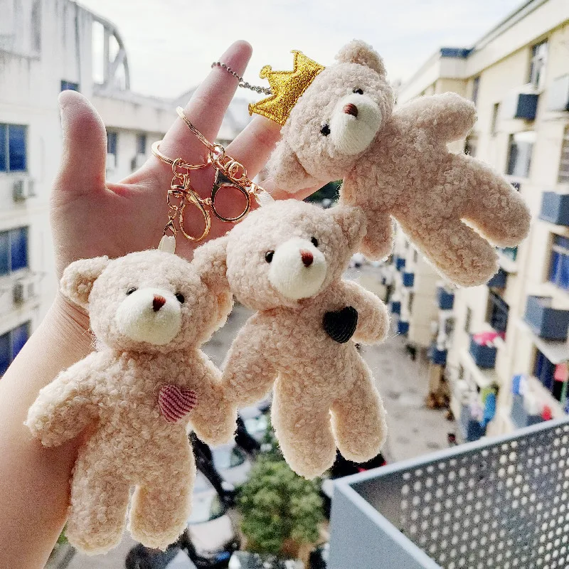 Plush Dolls Keychain Soft Stuffed Toys Keyring Mini Plush