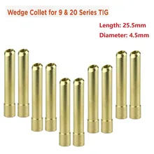 

Wedge Collet For 9 & 20 Series 3.2mm Standard TIG Torches Fused Quartz Suit WP9 For R 9 & 20 Series TIG Torches With Fused Quart