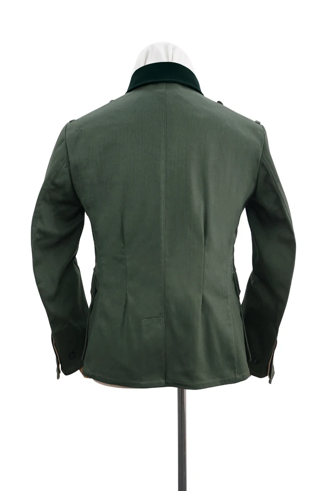 GUHA-026 WWII Geman Heer M43 Officer Summer HBT Reed Green Field Tunic