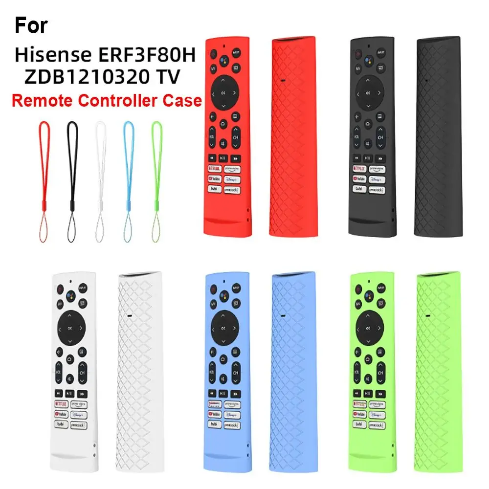 Silicone TV Remote Controller Cover Simple Washable Soft Shell Shockproof Household Protector for Hisense ERF3F80H ZDB1210320