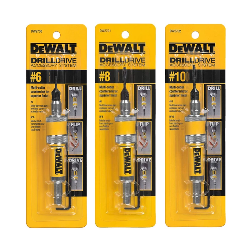 DEWALT Foret à pointe fendue noir et or de 1/2 pouce x 6 pouces