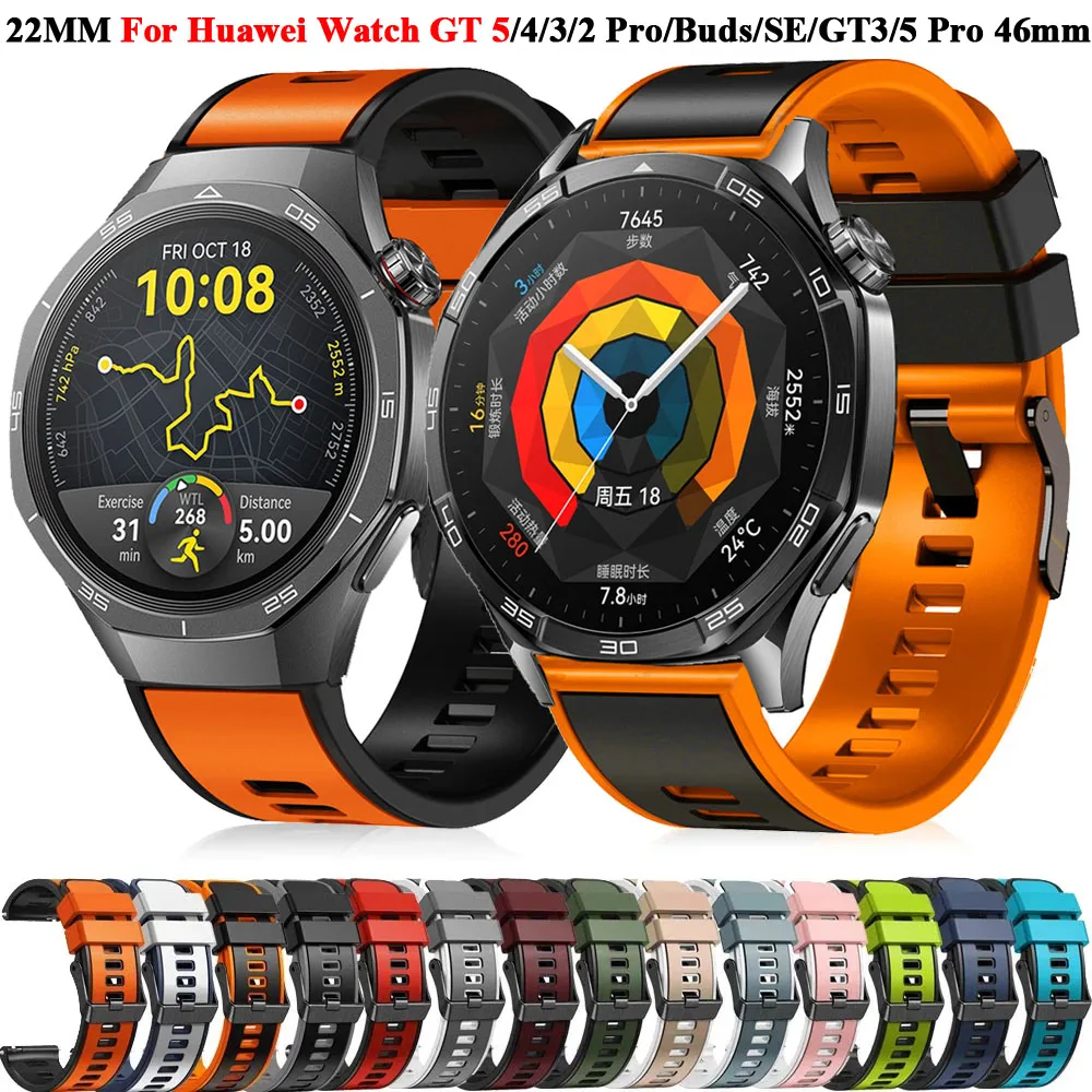 Silicone Smart Watch Band - 22mm, Versatile Fit, Durable Wrist Strap