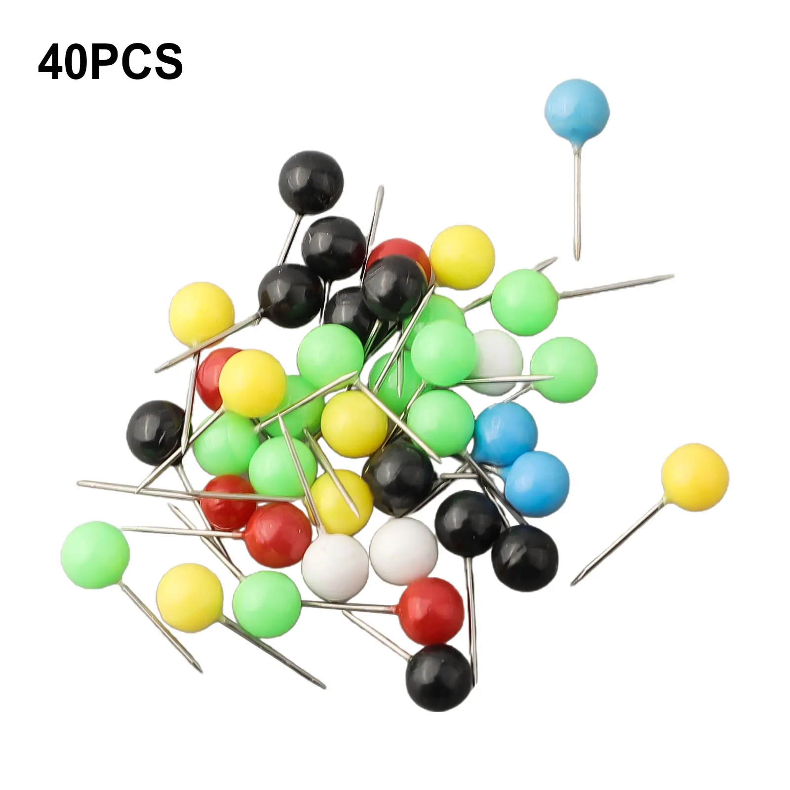 

40pcs Winder Pins Stainless Steel Mix Color Rig Safe Spare Pins Carp Fishing 0.6*1.7cm Rig Box Winder Pin