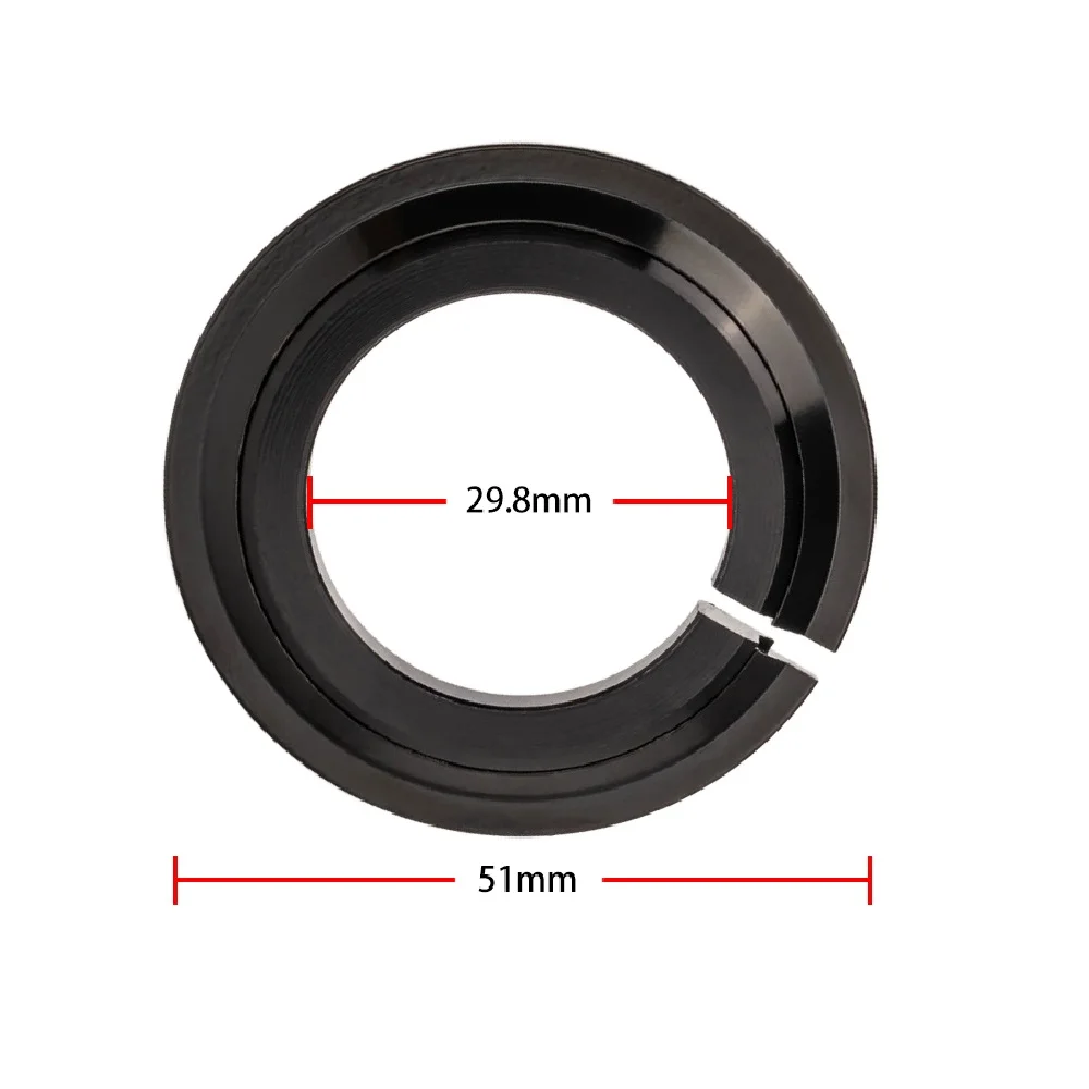 ZTTO Bicycle Headset Base Ring Aluminum Alloy 39.8mm 1 1/2" Tapered 28.6mm Straight Tube Bike Fork Open Crown Conversion Adapter bicycle headset