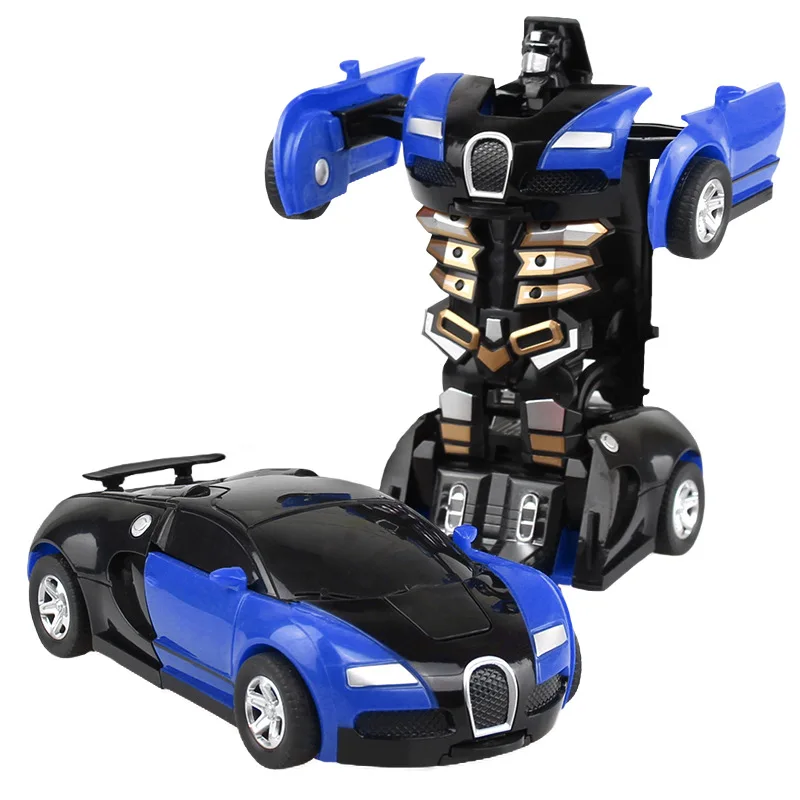 

Children Transformation Car Toy 2 In 1 Action Crash Automatic Deformation Pull Back Inertial Cars Transformer Toys for Boy Y216