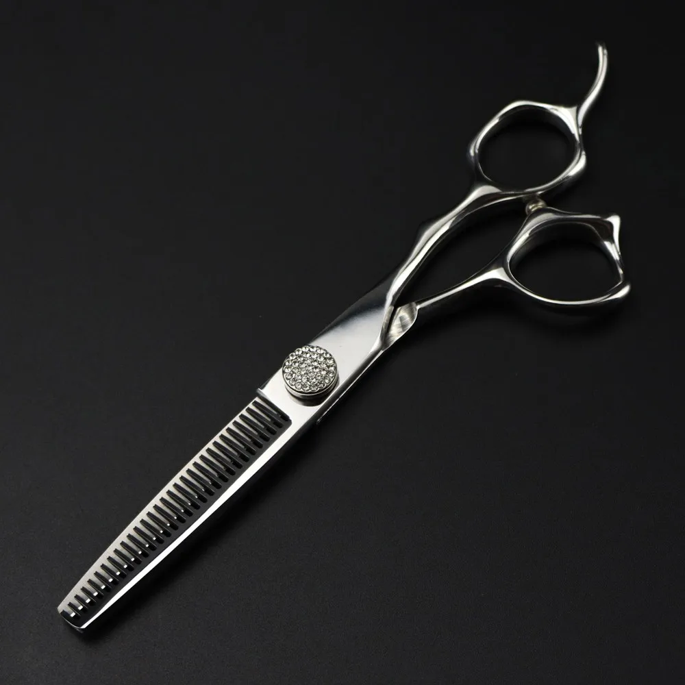 전문 JP440c 강철 6 ''베어링 가위 보석 머리 가위 이발 숱이 적은 이발사 절단 가위 미용 가위