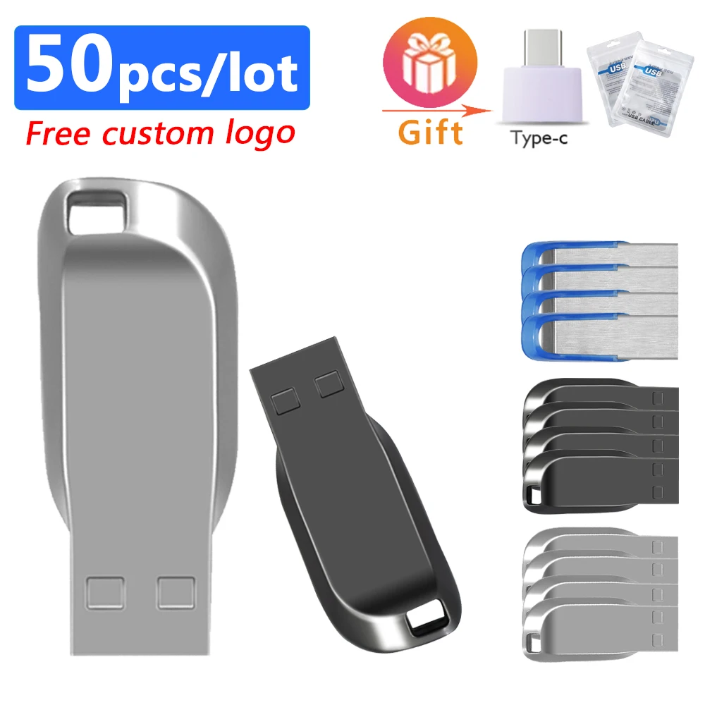 

50pcs/lot USB 2.0 Flash Disk 128GB 64GB 32GB 8gb Key Pendrive Black Flash Drive High Speed Memory Stick Free Custom Logo Gift