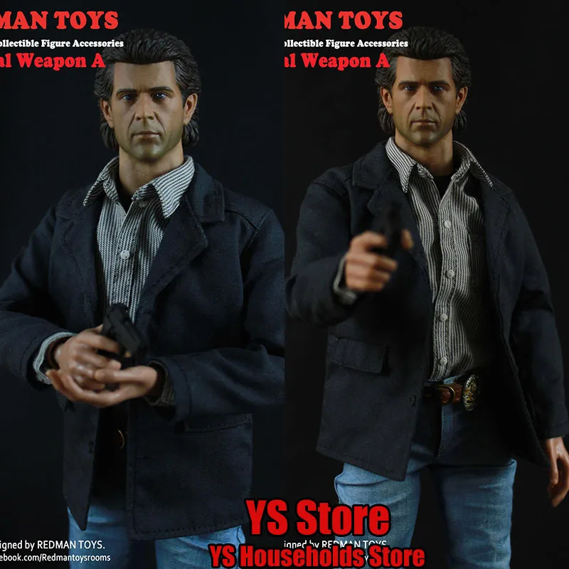 

In Stock REDMAN TOYS RM015 1/6 Scale Collectible Lethal Weapon B Man Figure Clothes Model Gun Accessory Set For 12" B001 Body