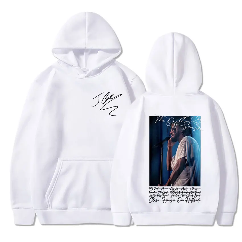 2023 Hot Sell Rapper J Cole Music Album Print Sweatshirt Men\'s Women Fleece Cotton Hoodie Hip Hop Street Style Oversized Hoodies