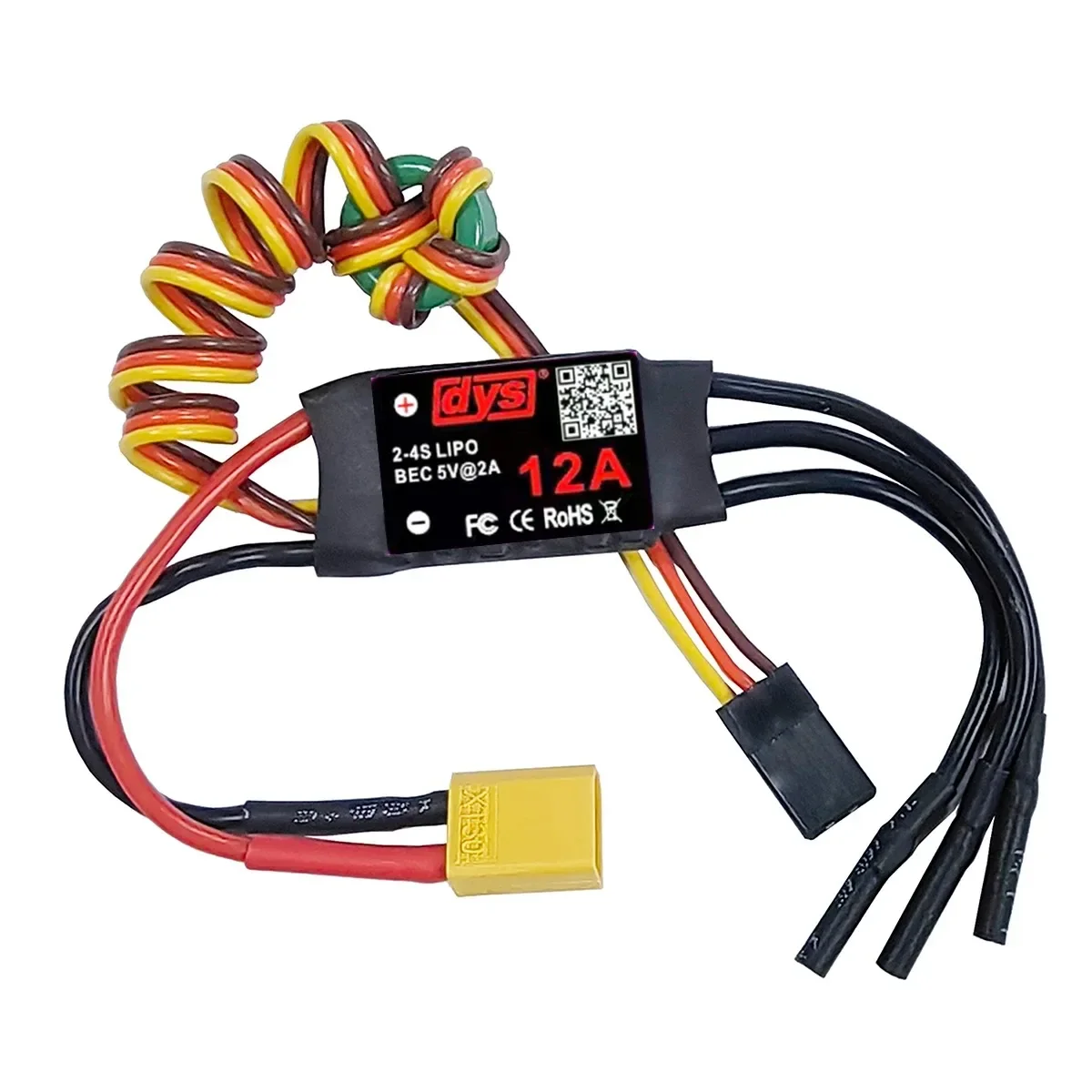 DYS 12A 20A 30A 40A 50A 60A 80A 100A 2-6S Brushless ESC With 5V/6A BEC For RC fixed-wing aircraft helicopter 1