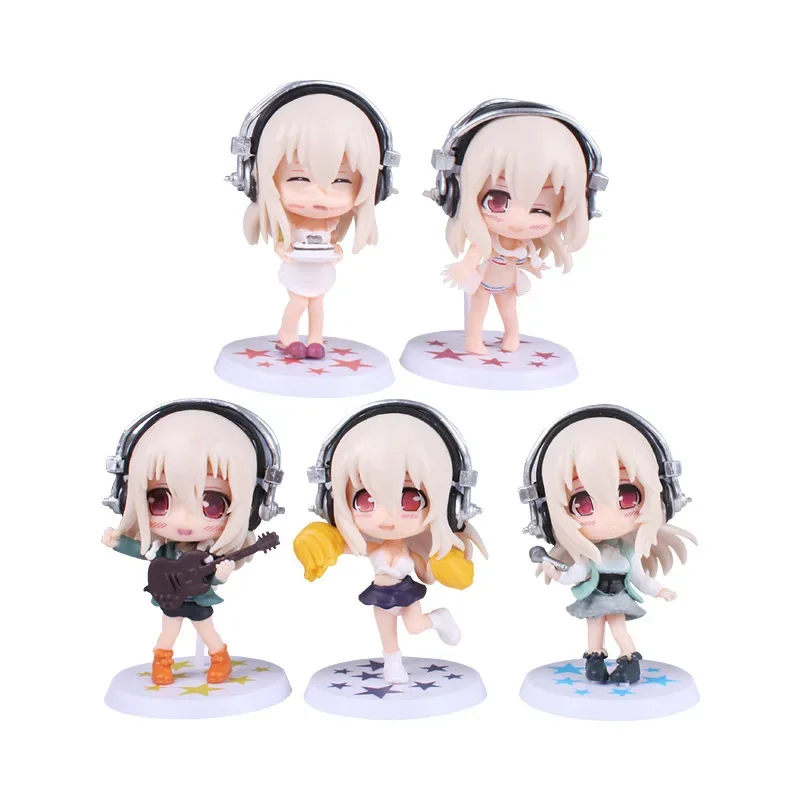 10CM 5PCS/set Japan Anime SUPERSONICO Action Figure Toys