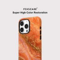 Fcicicase For Magsafe Wireless Charge Phone Case For iPhone 13 12 11 16 17 Air 15 Plus 14 Pro Max Soft Magnetic Marble Cover - Image 4