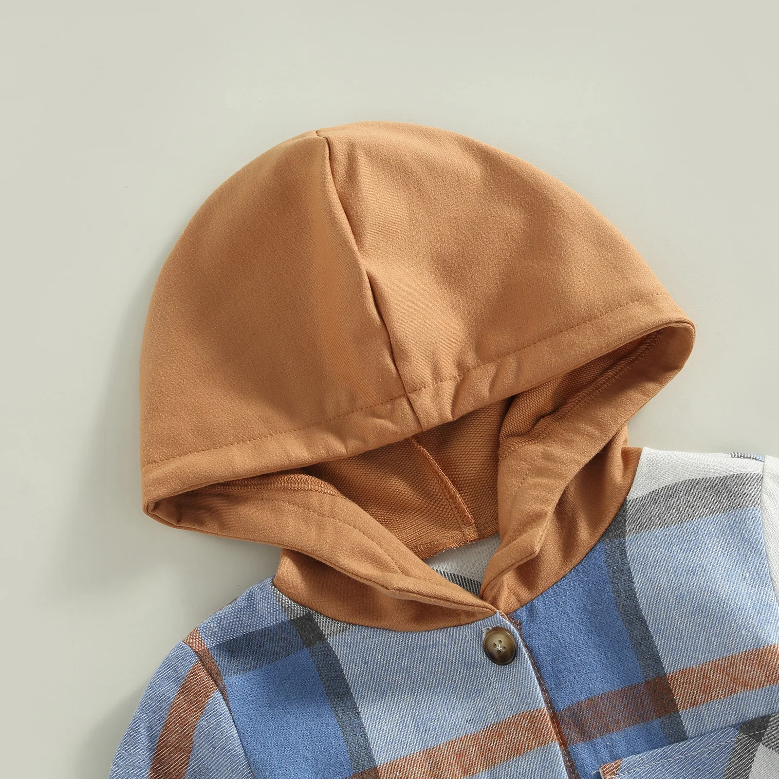 Citgeett Autumn Kids Boys Shirt Coat Plaid Long Sleeve Tops Casual Hooded Outwear Spring Clothes