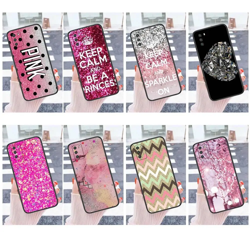 Argento Rosa Glitter Prezzo Nero Coque Tpu Etui 3D Per Samsung Galaxy S20 Ultra 5G S30 Ultra S21 S10 S10E Plus Lite