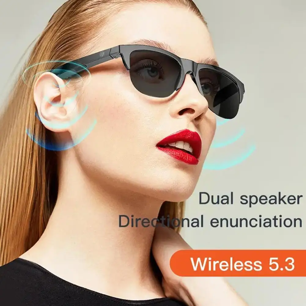 TWS Smart Glasses Wireless Bluetooth 5.3 Calling Sunglasses Outdoor