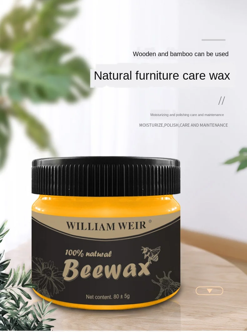 Description Picture 2 of itemNew Wood Seasoning Beeswax Household Furniture Polishing Beewax Waterproof Wood Wax Polish Wooden Floor Furniture Care Bee Wax