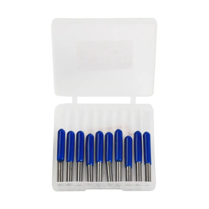 10Pcs V Shape Flat Bottom Carbide PCB Engraving Bits 3.175mm CNC Router Bit 10/15/20/ 30/45 Degree Milling Cutter Tools image 3