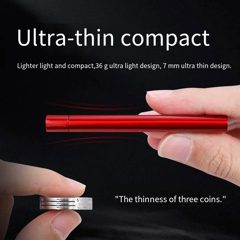Mini Lighter Green Flame Straight To Ultra-Thin Zinc Alloy Personality Creative Lighter Portable Cigarette Accessories