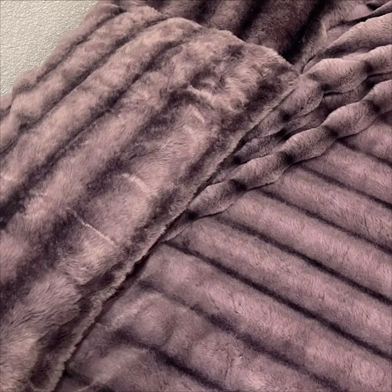 2024 new rabbit velvet milk velvet thickened rabbit fur warm four-piece set, 1.5m 1.8m bed sheet four-piece set 1