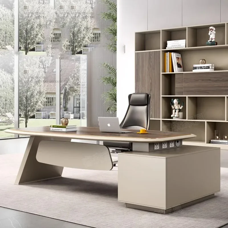 

Gaming Writing Office Desk Drawers Monitor Desktop Cheap School Office Desk Workbench Scrivania Legno Office Furnitures HDH