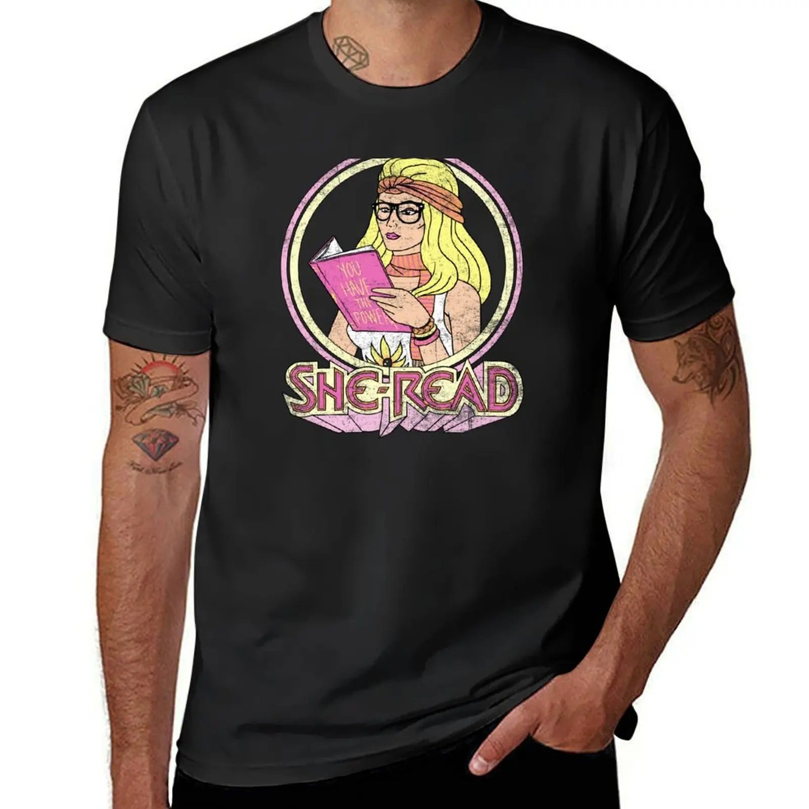 

She-Read T-Shirt Short sleeve tee blacks blanks Men's t-shirt