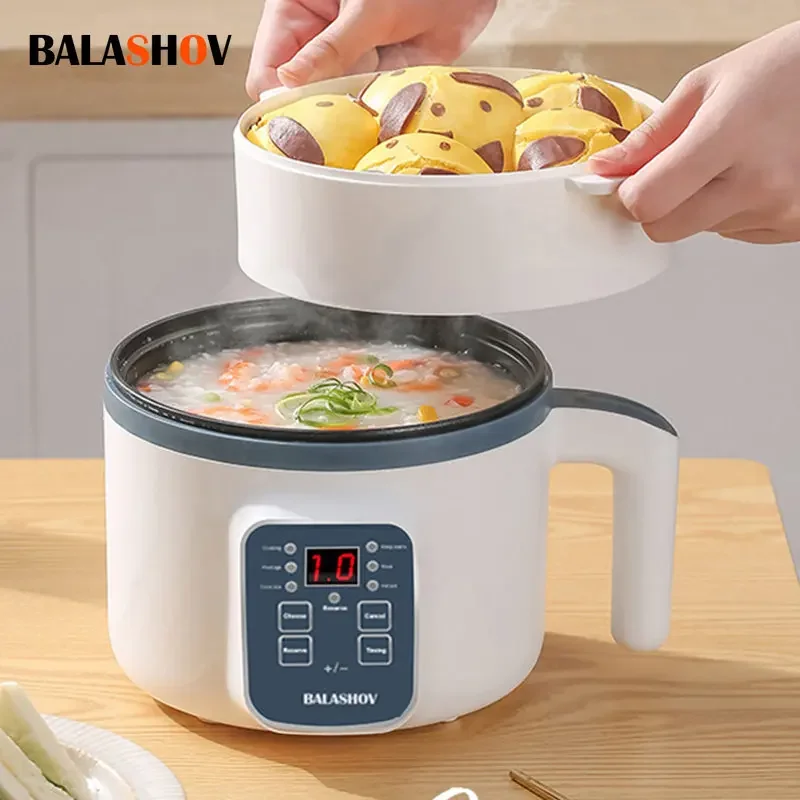 Mini Electric Rice Cooker Household Multicooker Steamer Single/Double Layer Rice Cooker Auto Rice Cooker Appliances for Kitchen rice cooker 4l non stick rice household smart appointment timer mini multi function food truck kitchen appliances cooking