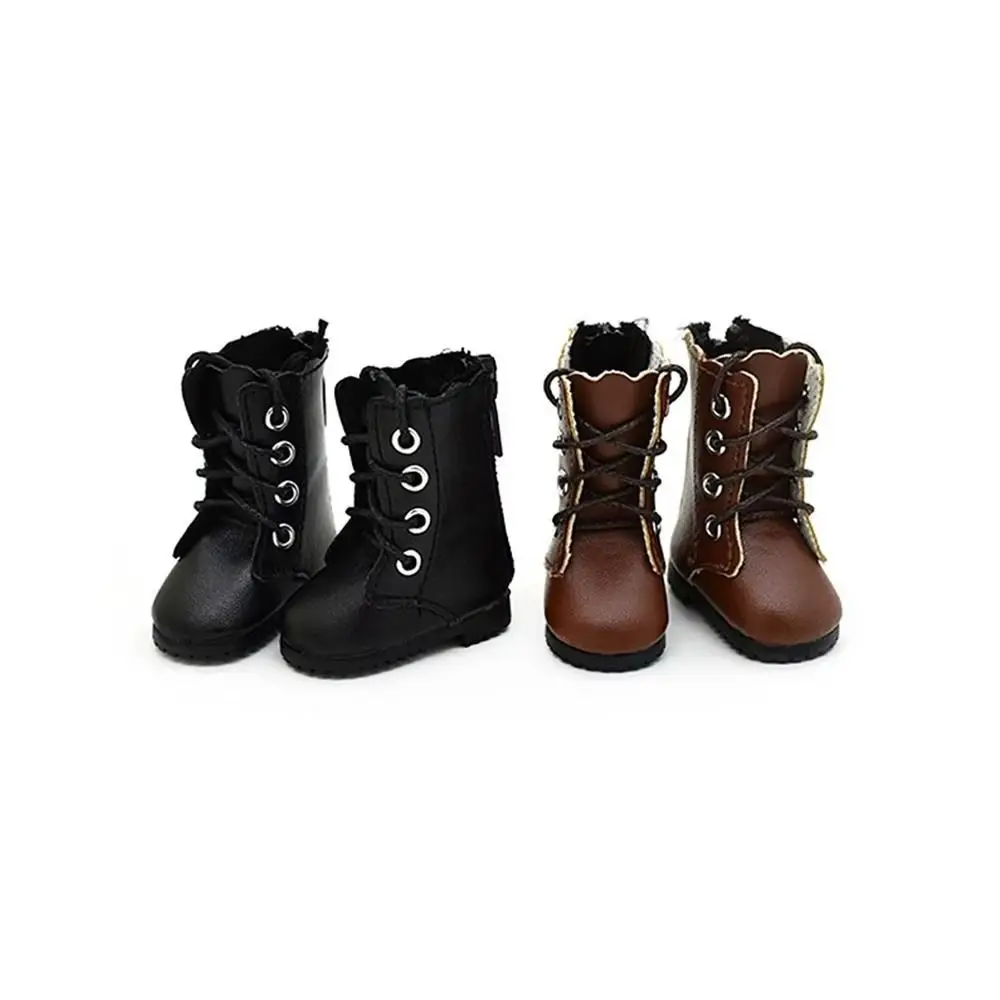 Fashion Long Knees Boots Casual Wear Knight Boots 1/6 Shoes 4.5*2.3*5cm PU Leather Leather Shoes Children's