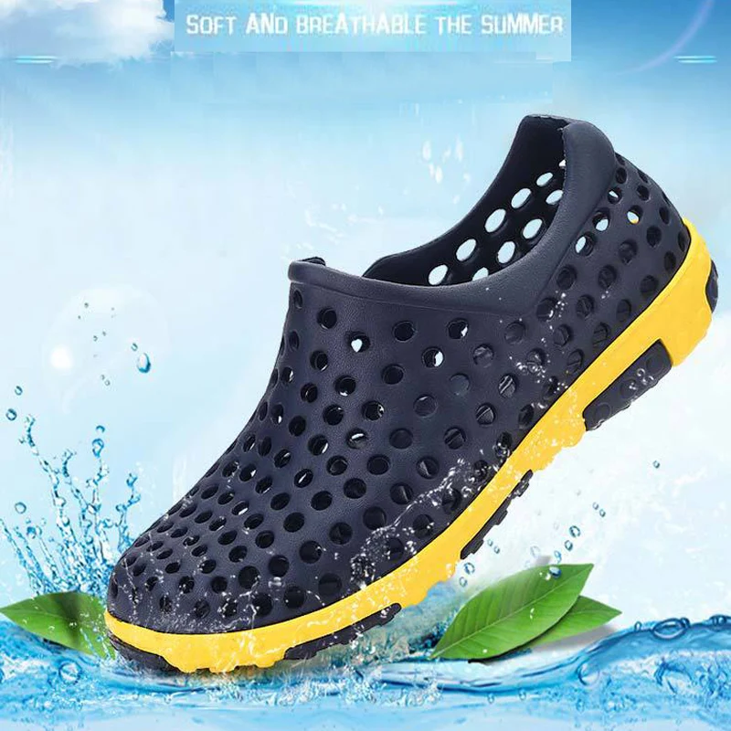

Hollow Beach Shoes Couple EVA Hole Sports Sandals Parent-child Casual Water Clogs Summer Breathable Lightweight Plus Size Lazy