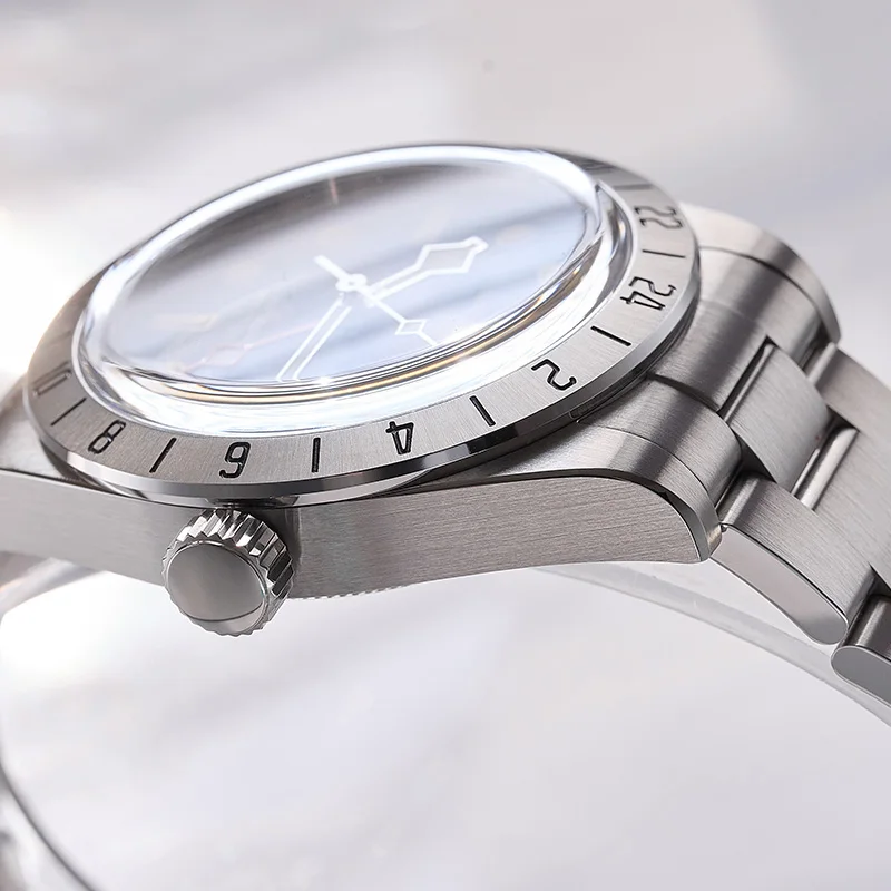 Baltany Retro GMT Watches NH34 39mm 316L Case Snowflake Hand 200M Waterproof Swiss Luminou Stainless Steel Automatic Wristwatch