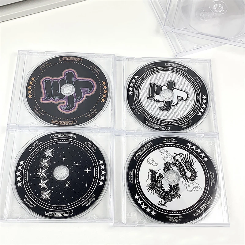 CD DVD Storage Case 1Pc Disc CD Storage Box Transparent Plastic DVD Case Multifunctional Idol CD Organizer Package Portable For Home Cinema