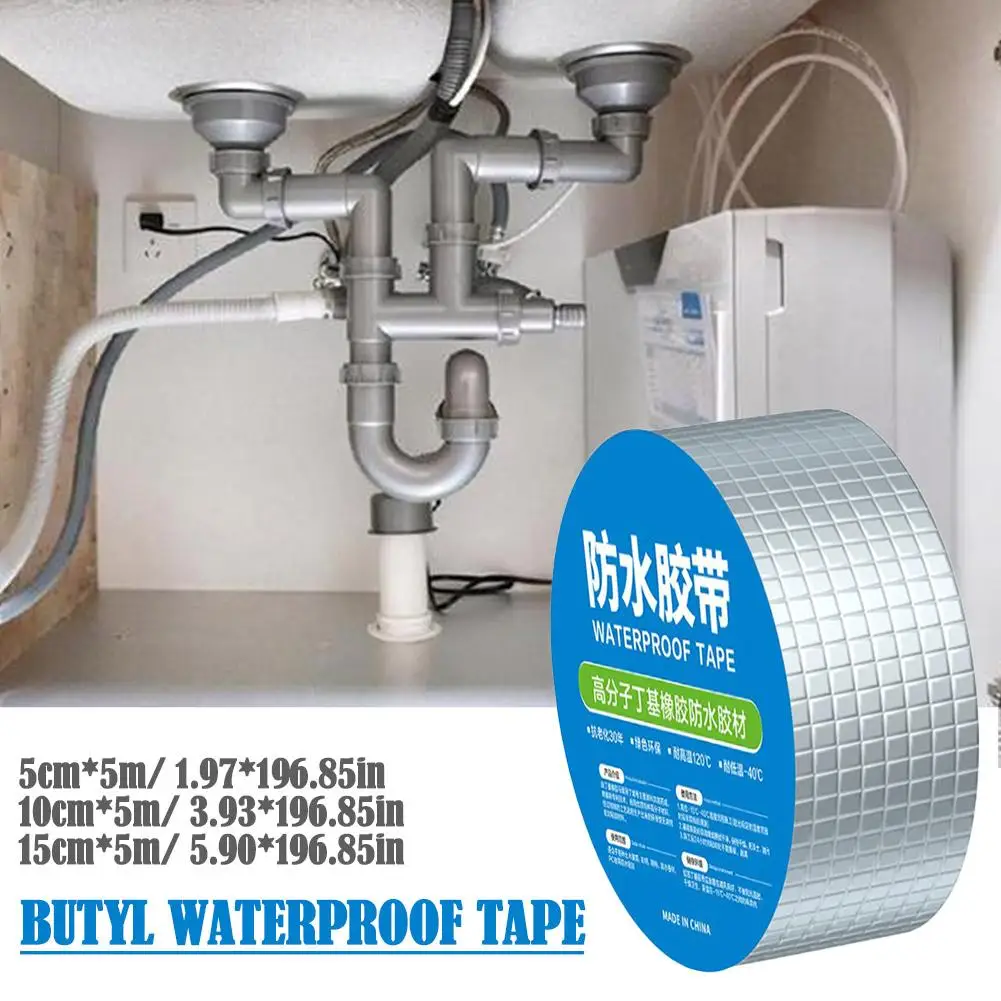Nastro Butilico Nastro Impermeabile Nastro In Foglio Di Alluminio Perdite Cucina Tegola Sigillatura In Acciaio Tubi Autoadesivi Nastro Colorato Sigill