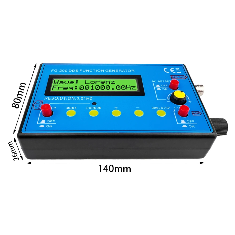 Generatore Di Segnali DDS A Bassa Frequenza – Onde Sinusoidali, Quadre, Triangolari E A Dente Di Sega, 1-500kHz, Precisione DSS, Per Test Di Circuiti Elettronici E Amplificatori