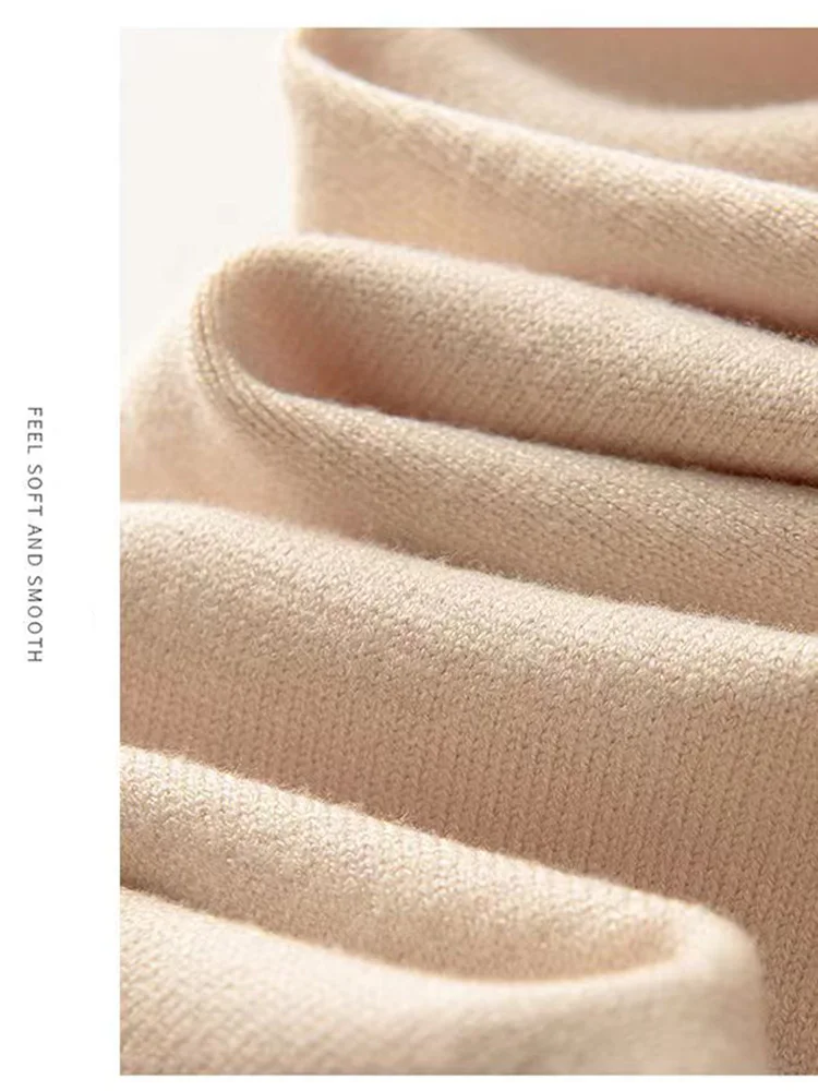 Women 100% Wool Pants New Autumn and Winter Soft Comfortable High-Waist Knitted Thicken Pants Female Thin pants Casual Trousers 3