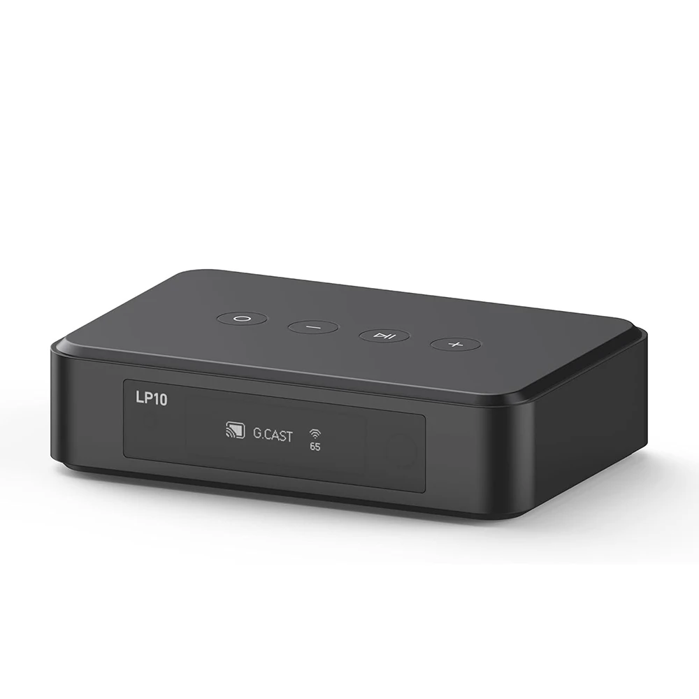 아릴릭 LP10 무선 뮤직 스트리머, 구글 캐스트 지원, 좋아하는 앱에서 스트리밍, 디스플레이 패널, 디지털 및 아날로그 출력, 멀티룸 기능 탑재
