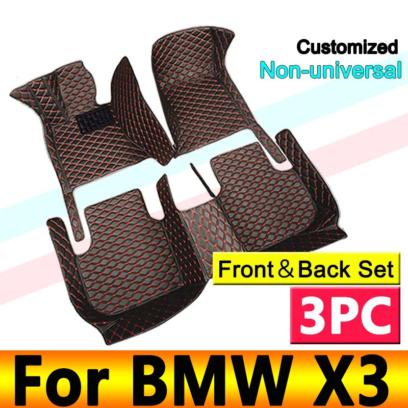 

Car Floor Mats For BMW X3 F25 MK2 2011~2014 Leather Luxury Mat Protective Pad Rug Covers Carpet Car Accessories Interior Parts