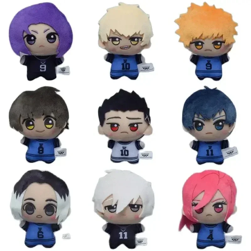 

10cm Mini BLUE LOCK Plush Stuffed Doll Seishiro Nagi Isagi Yoichi Chigiri Bachira Meguru Doll Pendant Keychain Toy For Gift