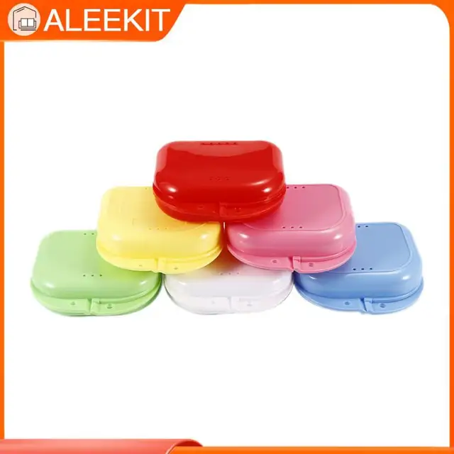 Szájfogak Védő Tok Hamis Fogak Konténer Fogsor Tároló Doboz Hordozható Utazási Tartó Rögzítő Szervező