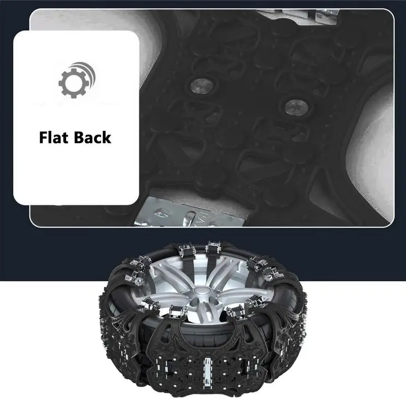 Car Tire Chain Weather-Resistant And Durable Winter Tire Security Chains Easy To Install Universal Thickening Anti Skid