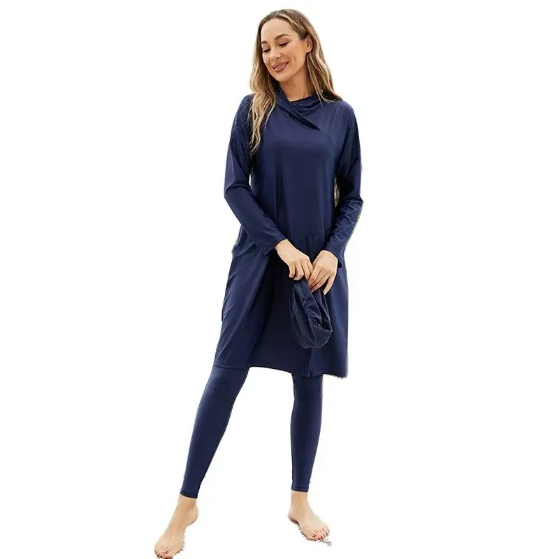 3PCS/set Muslim Swimwears for Modest Women Swimming Suits Southeast Asian Bikini Islam Maillot De Bain Musulman Pour Femmes