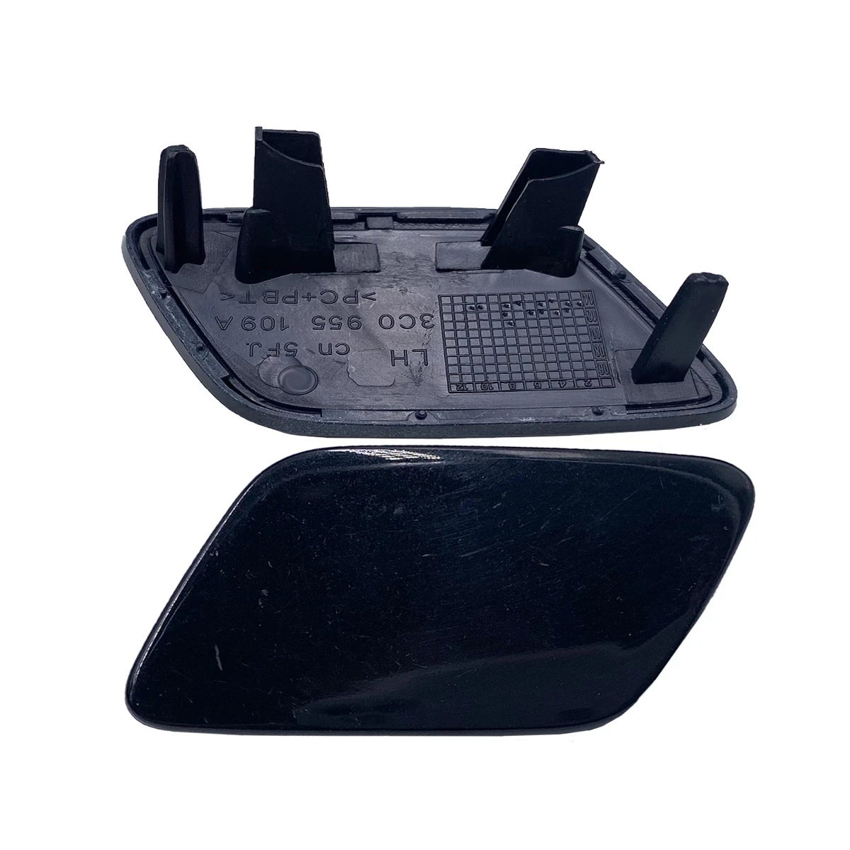 

Новинка, 1 шт., черная насадка омывателя переднего бампера для фар VW Passat B6 2006-2011 3C0955109A 3C0955110A 3C0 955 109 A