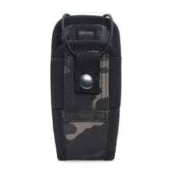 Tactical Multi - Purpose Radio Pouch for Outdoor and Adventure Use (Black camo)