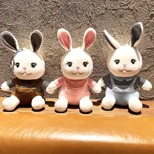 

Cute Strap Rabbit Keychain Big Ear Plush Cartoon Doll Toy Backpack Decoration Pendant cute plush kawaii plush keychain plush