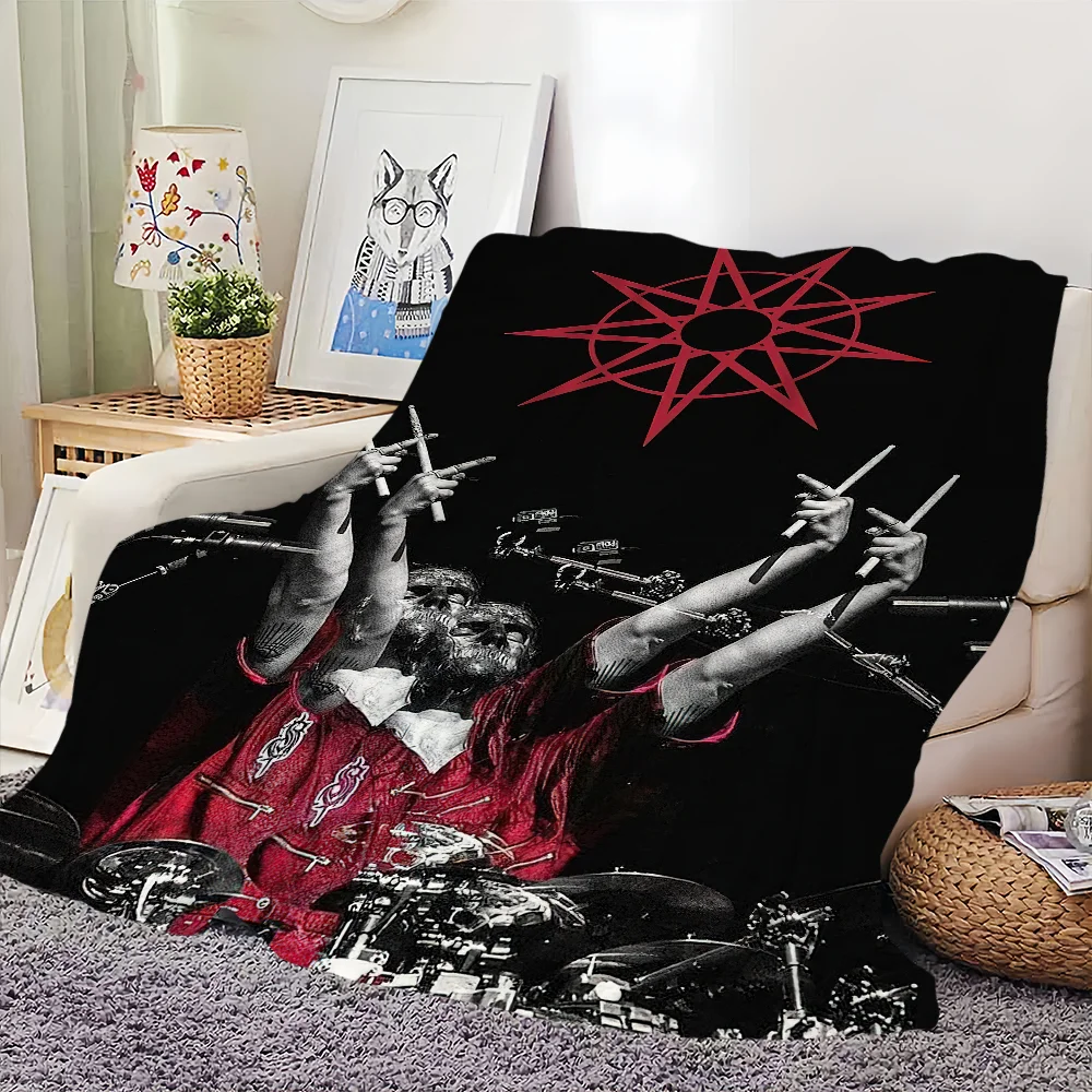 Band S-Slipknot cool Blanket Skin friendly comfort warm soft plush blanket suitable sofa living room office bedroom 4