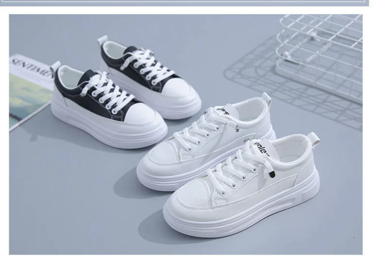 Scarpe da tennis da donna Scarpe da ginnastica Scarpe da ginnastica Suola in gomma Sintetico Calzature versatili facili da pulire_voghion.com